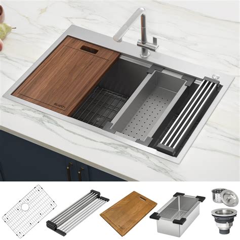 ruvati 28 inch workstation sink